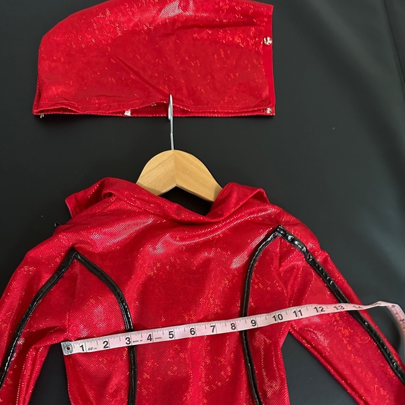 CUSTOM DANCEWEAR Duet Contemporary Red & Blue - Picture 2 of 9